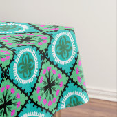 Nappe Motif de Suzani avec des motifs d'Ouzbékistan et (In Situ)