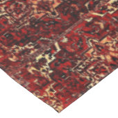 Nappe motif de tapis oriental en rouge foncé (Angle)