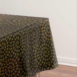 Nappe Motif de tête de Lions Spiraux Brown,
