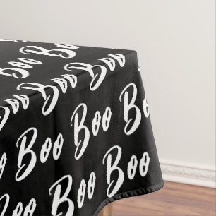 Nappe Motif de texte de livre noir et blanc d'Halloween