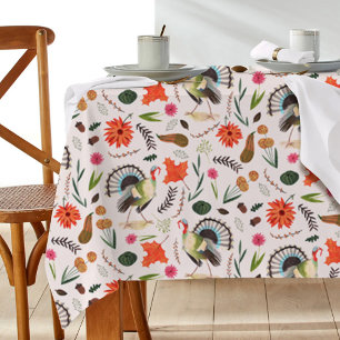 Nappe Motif de Thanksgiving pour dinde élégant rustique