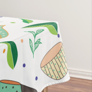 Nappe motif de thé