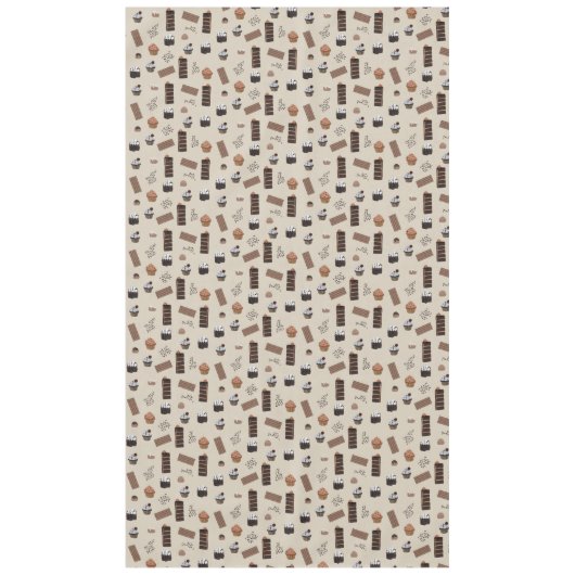 Nappe Motif de thème chocolat (Devant)