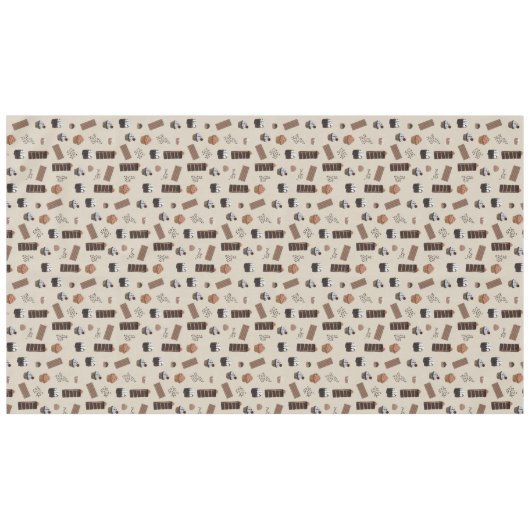 Nappe Motif de thème chocolat (Devant (Horizontal))