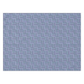 Nappe Motif de tissage à rayures bleu-gris (Devant (Horizontal))
