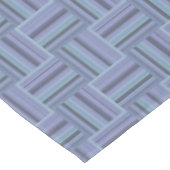 Nappe Motif de tissage à rayures bleu-gris (Angle)