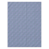 Nappe Motif de tissage à rayures bleu-gris (Devant)