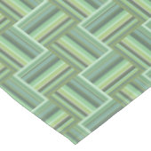 Nappe Motif de tissage à rayures vert olive (Angle)