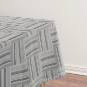 Nappe Motif de tissage rayures grises