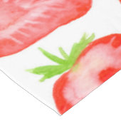 Nappe Motif de tranches de fraise d'aquarelle (Angle)