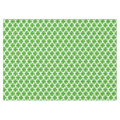 Nappe Motif de trèfle vert à quatre feuilles sur blanc (Devant (Horizontal))