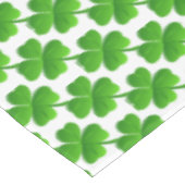 Nappe Motif de trèfle vert à quatre feuilles sur blanc (Angle)