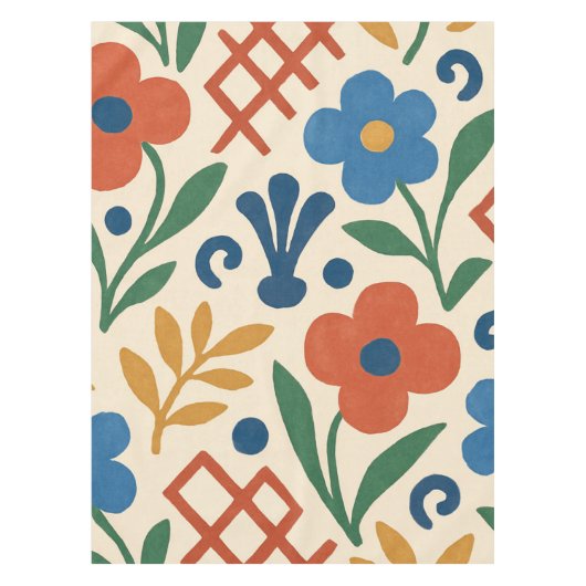 Nappe Motif de Trellis Floral (Devant)