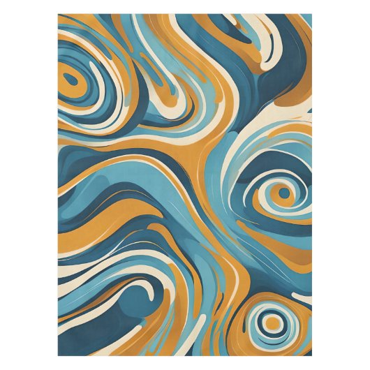 Nappe Motif de trippage bleu à billes en acier liquide O (Devant)