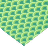 Nappe Motif de vague Art Déco - vert jade (Angle)