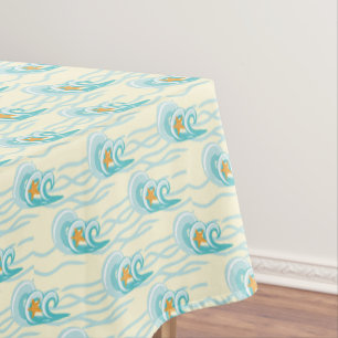 Nappe Motif de vagues mou