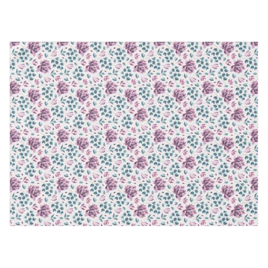 Nappe Motif de verdure aux fleurs violettes (Devant (Horizontal))