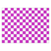 Nappe Motif de vérification À damiers blanc violet (Devant (Horizontal))