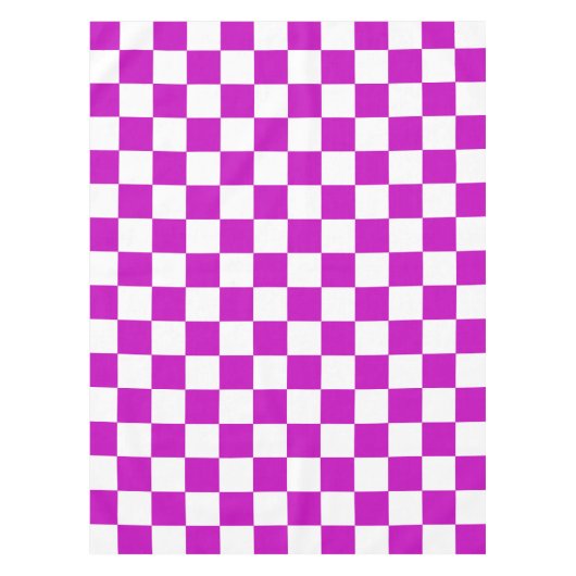 Nappe Motif de vérification À damiers blanc violet (Devant)