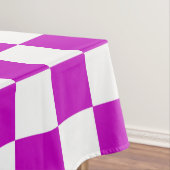 Nappe Motif de vérification À damiers blanc violet (In Situ)