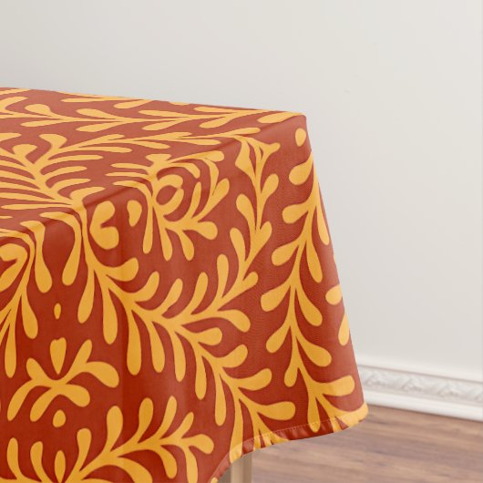 Nappe Motif de vigne feuillue jaune doré (In Situ)