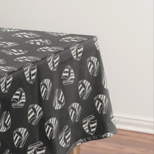 Nappe Motif de voilier dessiné par craie