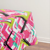 Nappe Motif de zigzag rose tiré par la main (In Situ)