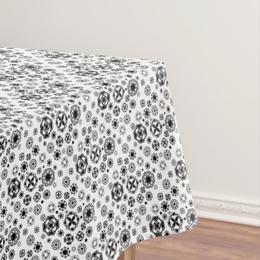 Nappe Motif décoratif arabesque noir blanc mignon (In Situ)