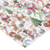 Nappe Motif décoratif de Noël sur fond blanc (Angle)
