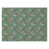 Nappe Motif décoratif de Noël sur fond vert (Devant (Horizontal))