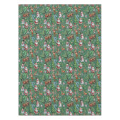 Nappe Motif décoratif de Noël sur fond vert (Devant)