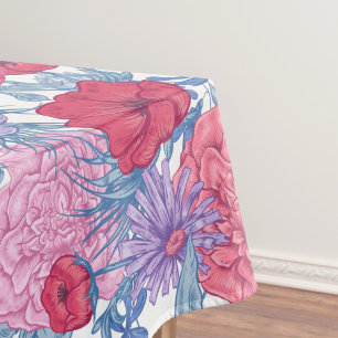Nappe Motif décoratif floral à l'aquarelle élégant