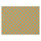 Nappe Motif décoratif orange&bleu (Devant (Horizontal))