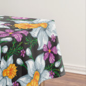 Nappe Motif d'élégance avec les fleurs 2 de narcisse (In Situ)