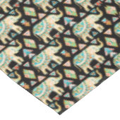 Nappe Motif d'éléphants indiens colorés (Angle)