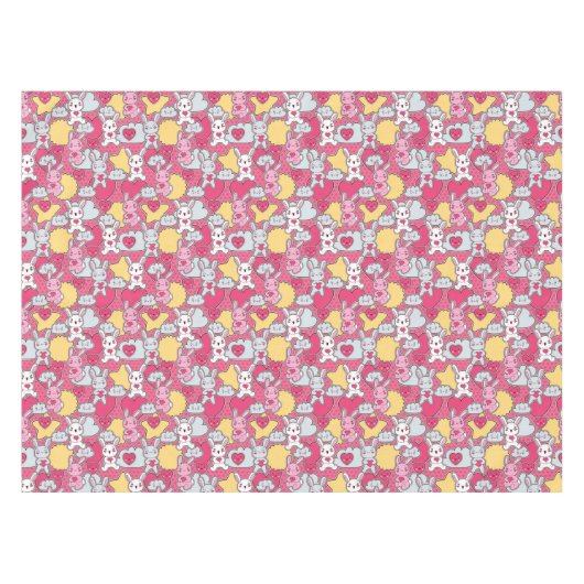 Nappe Motif d'enfant de Kawaii avec des griffonnages (Devant (Horizontal))