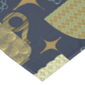 Nappe Motif d'enseignement bleu de la Marine du milieu d (Angle)