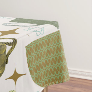 Nappe Motif d'enseignement coloré du milieu du siècle