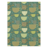 Nappe Motif d'enseignement rétro vert du milieu du siècl (Devant)