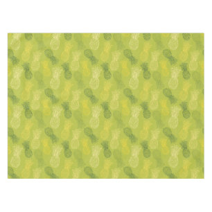Nappe Motif d'ensemble d'ananas sur le vert