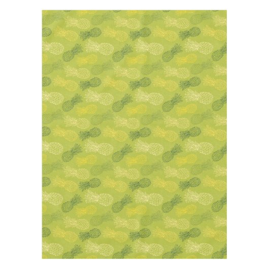 Nappe Motif d'ensemble d'ananas sur le vert (Devant)