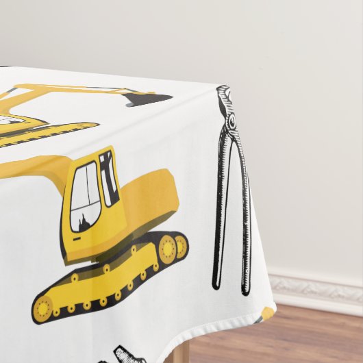 Nappe Motif des camions et des outils de construction de (In Situ)