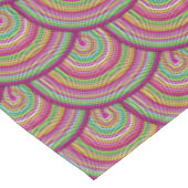 Nappe Motif des cercles psychédéliques arc-en-ciel rétro (Angle)
