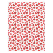 Nappe Motif Des Coeurs, Coeurs Rouges, Motif Des Coeurs (Devant)