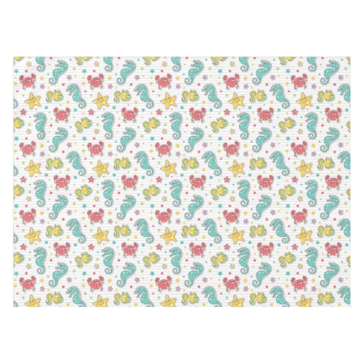 Nappe motif des créatures de mer (Devant (Horizontal))