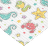 Nappe motif des créatures de mer (Angle)