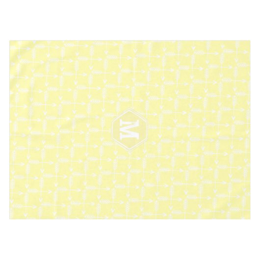 Nappe Motif des flèches croisées jaunes (Devant (Horizontal))