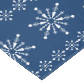 Nappe Motif des flocons blancs et bleus de Noël (Angle)