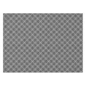 Nappe Motif des flocons de neige de Noël noir et blanc (Devant (Horizontal))