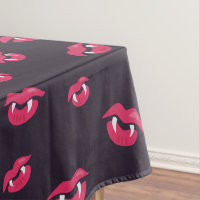 Motif des lèvres et des crocs de vampire